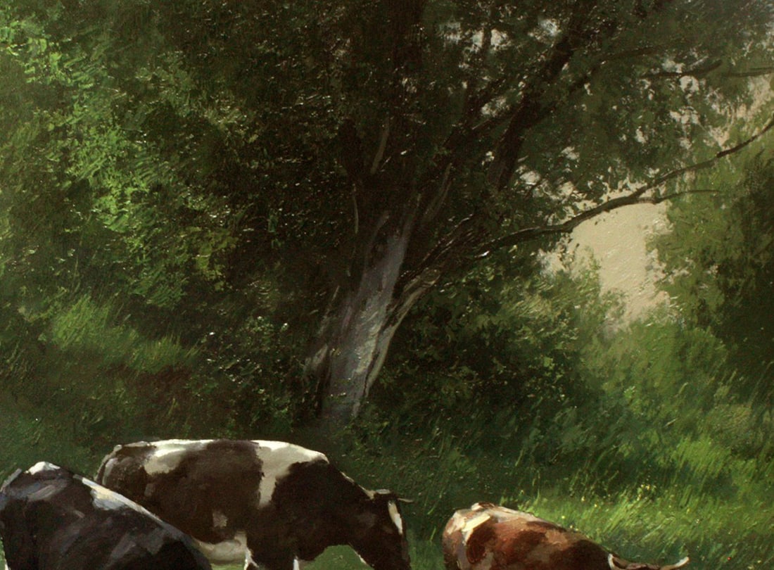 Oil painting Watering hole Ukrainian painter - 6