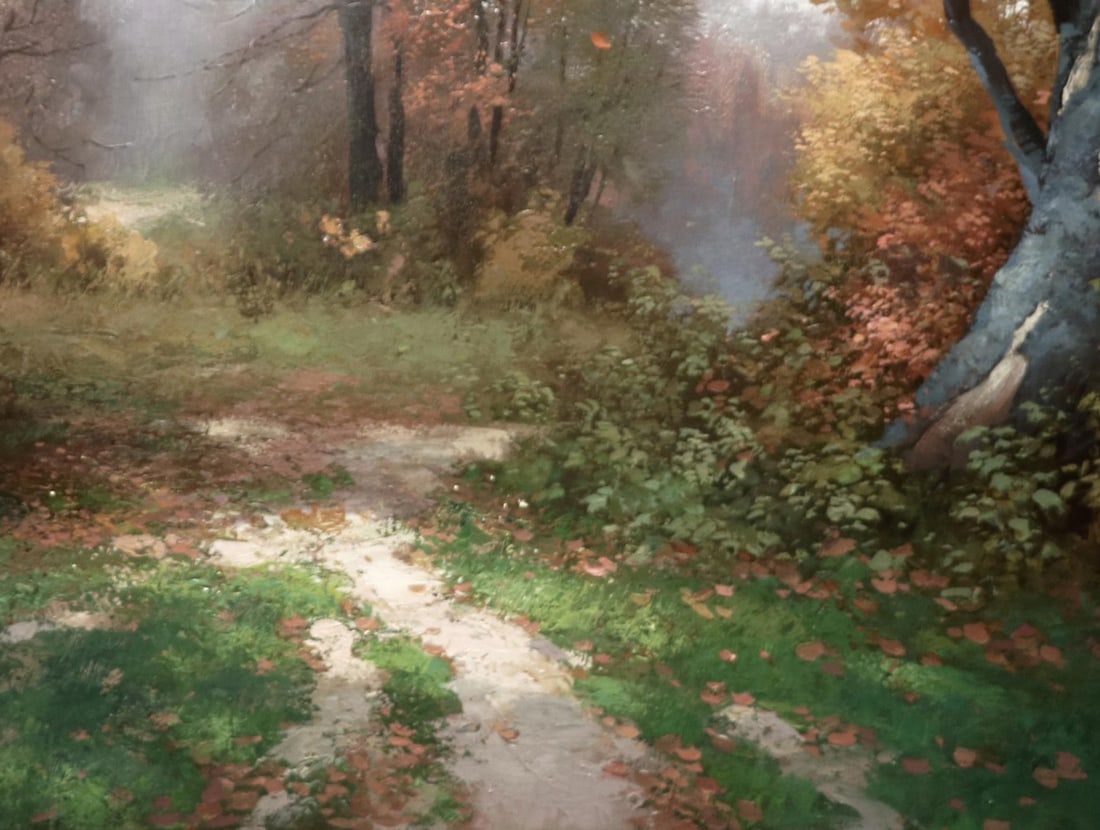 Oil painting October Ukrainian painter - 10