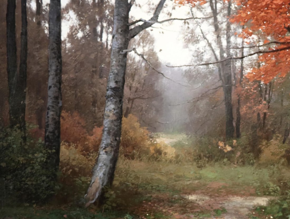 Oil painting October Ukrainian painter - 6