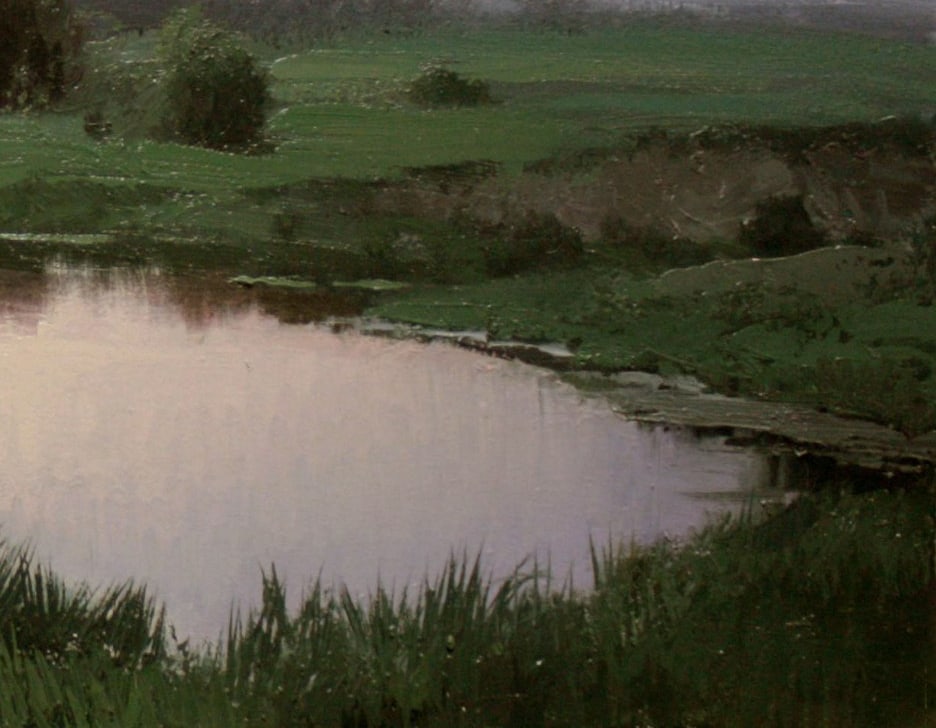 Oil painting Evening Ukrainian painter - 10