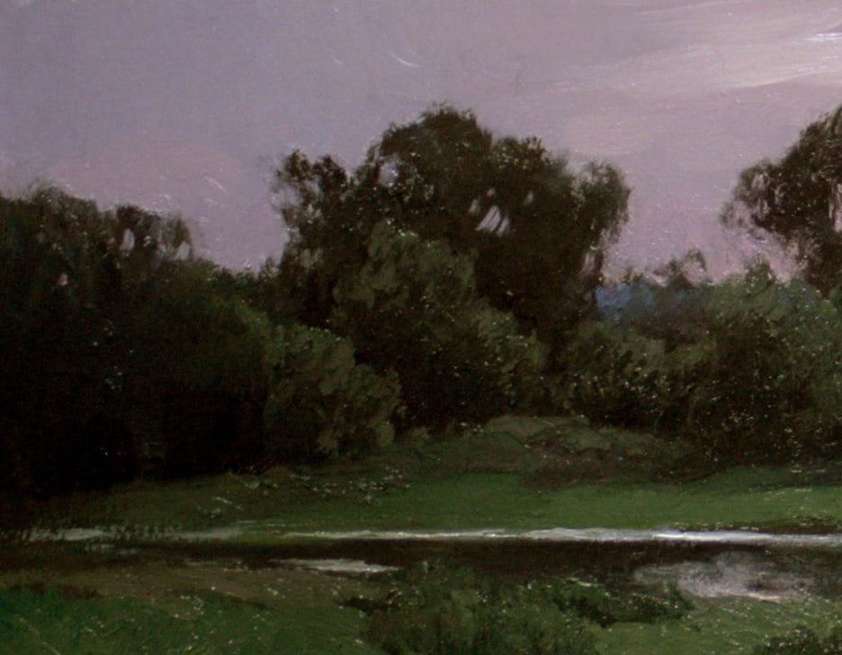 Oil painting Evening Ukrainian painter - 3