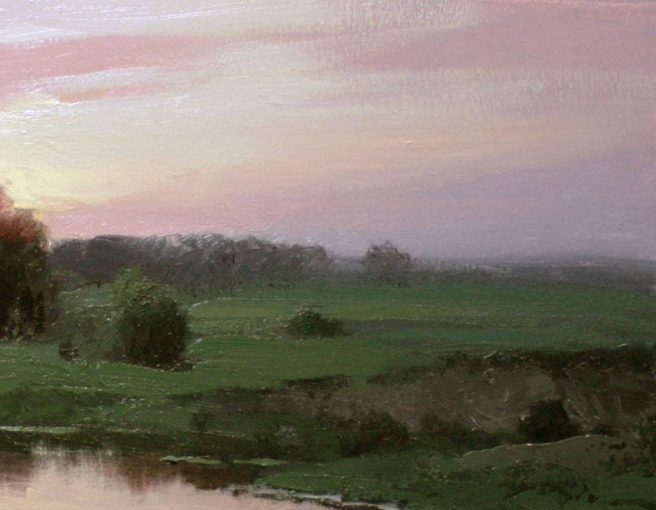 Oil painting Evening Ukrainian painter - 6