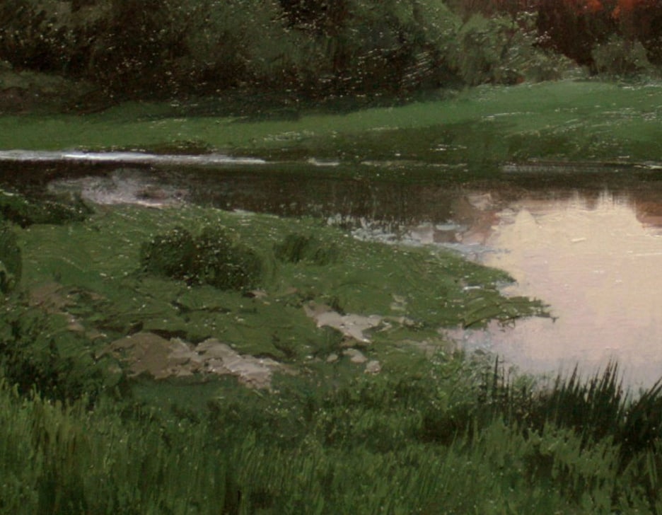 Oil painting Evening Ukrainian painter - 8