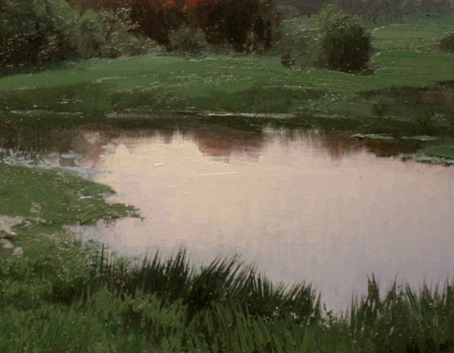 Oil painting Evening Ukrainian painter - 9