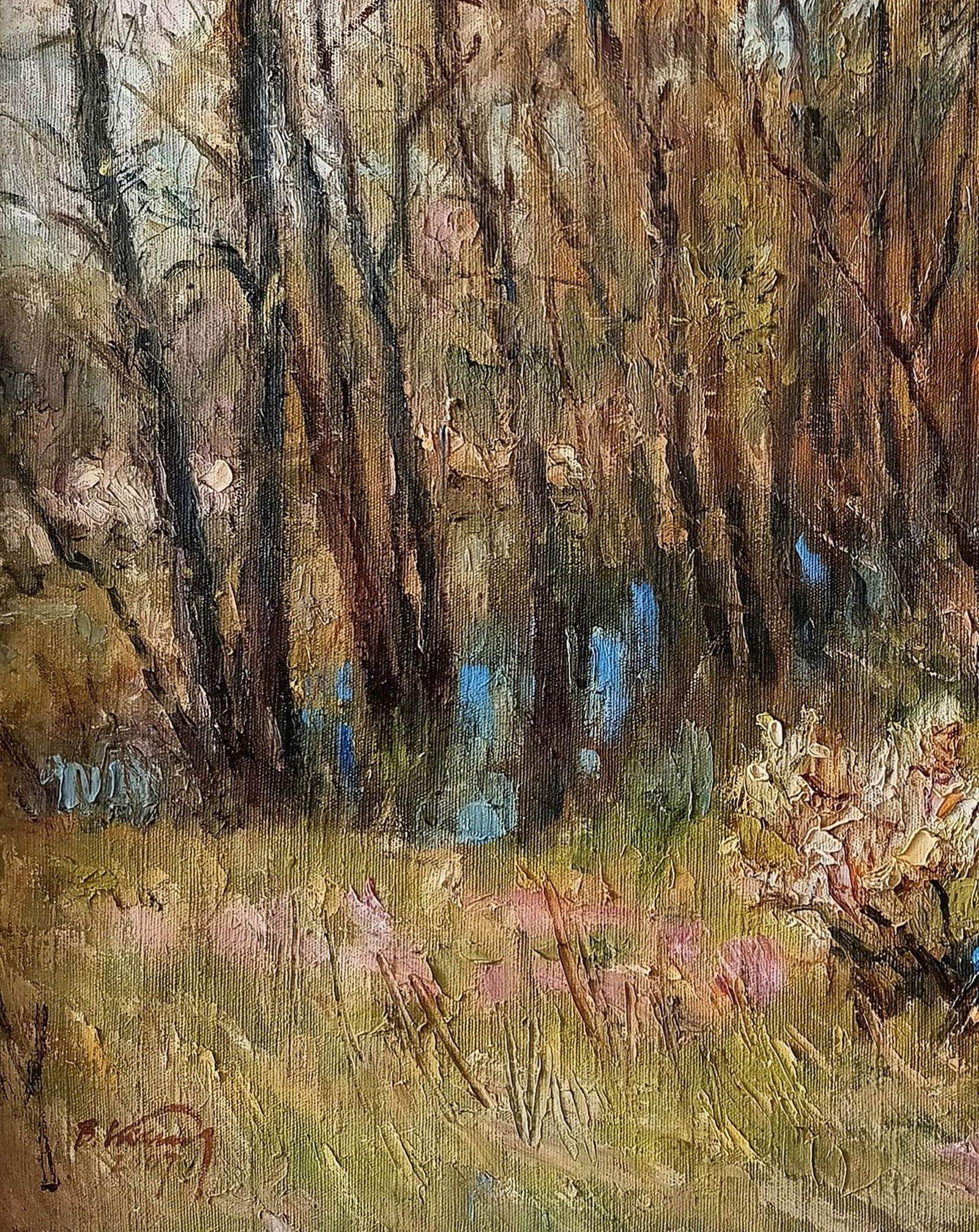 Oil painting Blackthorns by honored painter Ukrainian Vasyl K. - 5