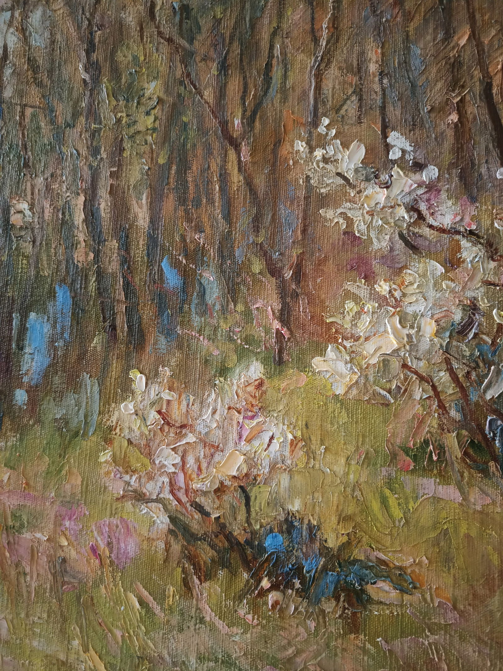 Oil painting Blackthorns by honored painter Ukrainian Vasyl K. - 9