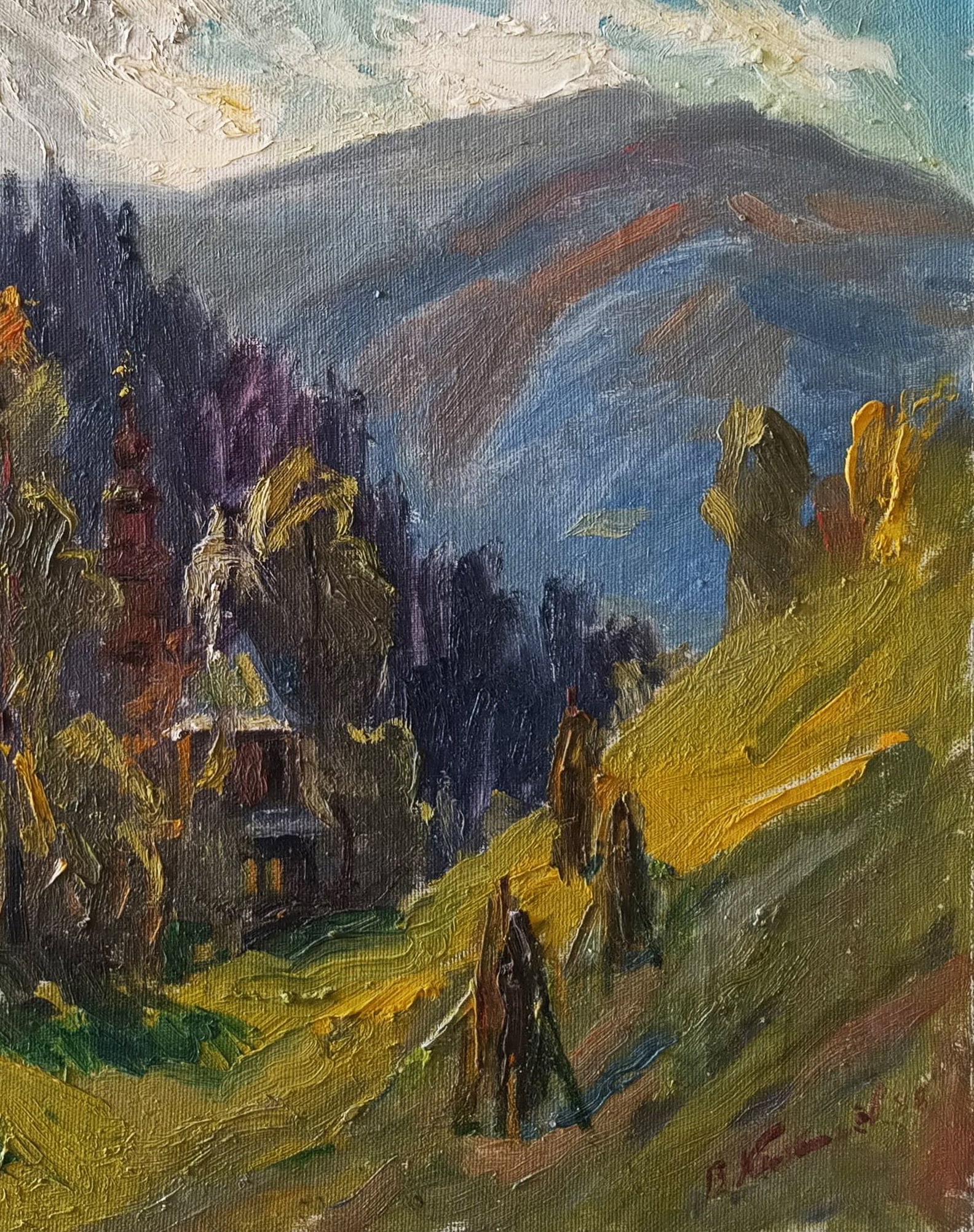 Oil painting Serenity by honored painter Ukrainian Vasyl K. - 10