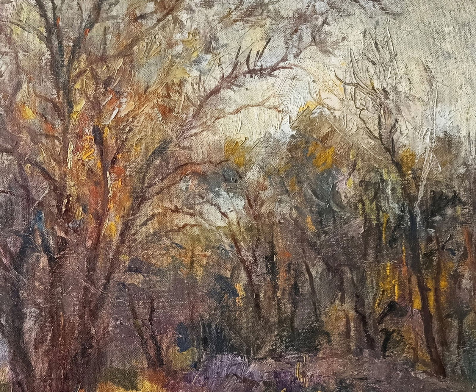 Oil painting Autumn by honored painter Ukrainian Vasyl K. - 4