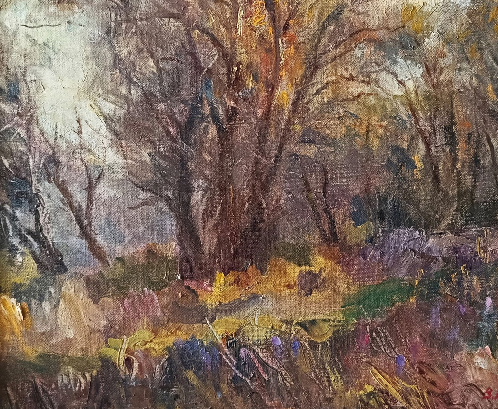 Oil painting Autumn by honored painter Ukrainian Vasyl K. - 5