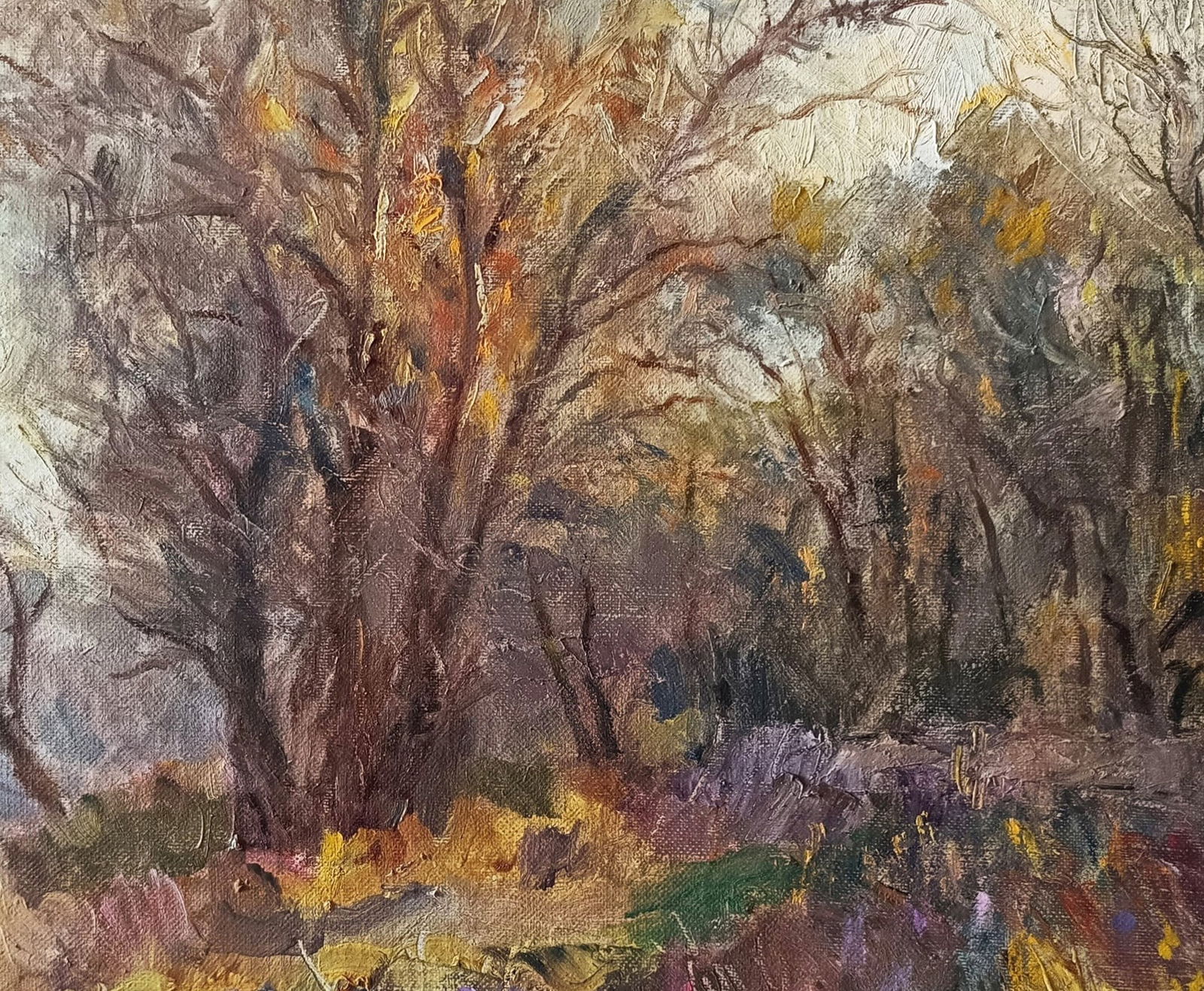 Oil painting Autumn by honored painter Ukrainian Vasyl K. - 7