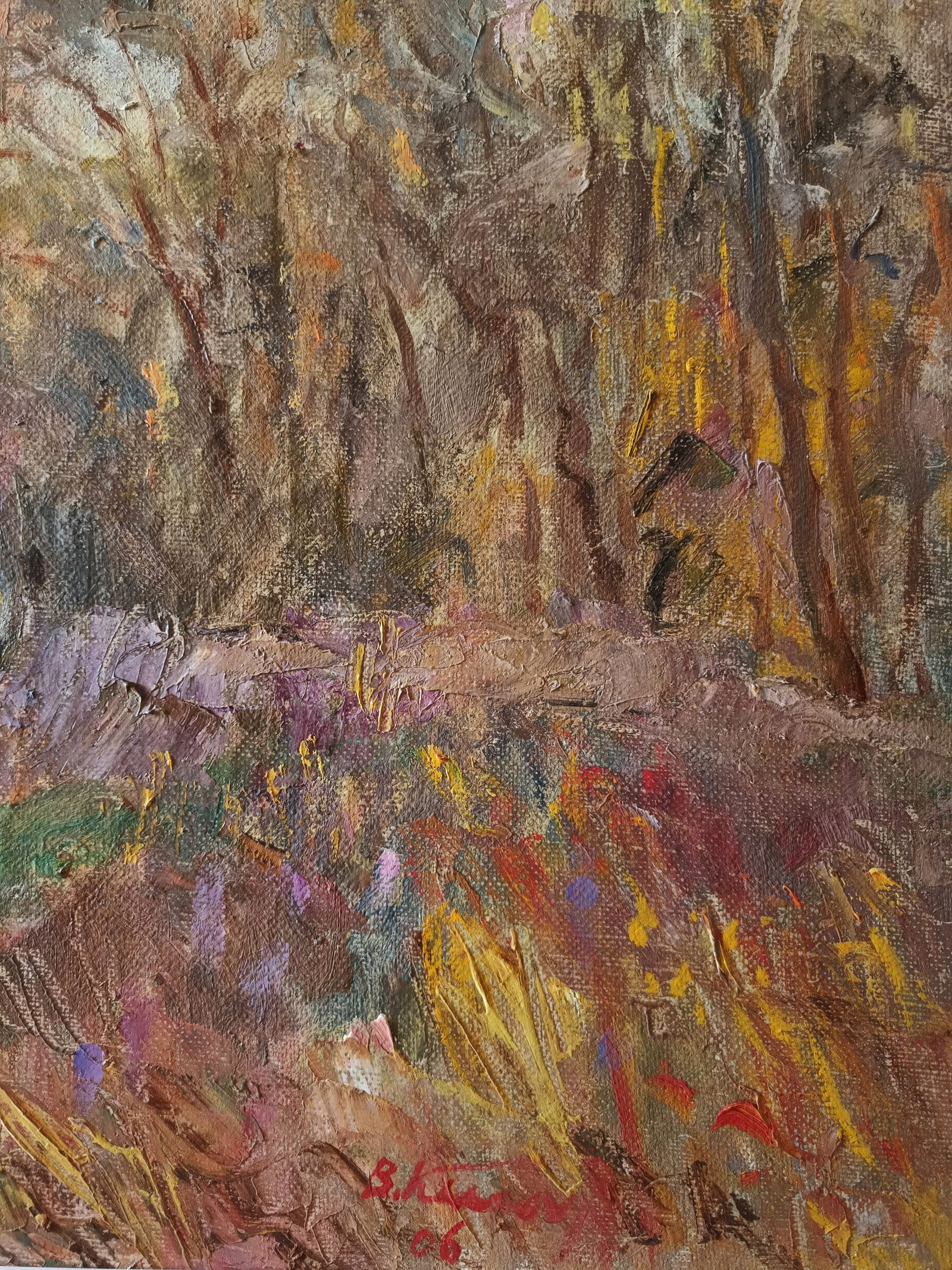 Oil painting Autumn by honored painter Ukrainian Vasyl K. - 9