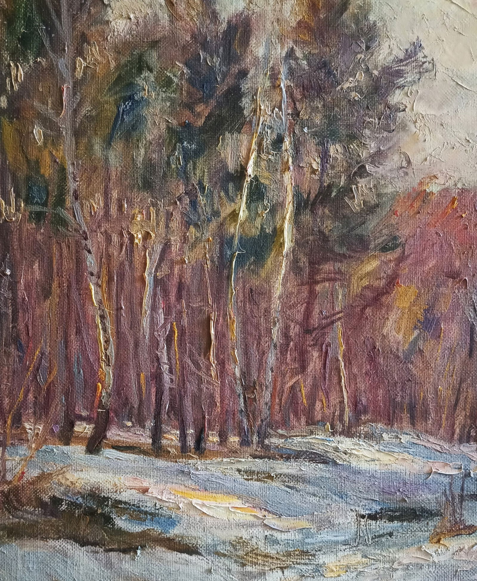 Oil painting twilight by honored painter Ukrainian Vasyl K. - 10