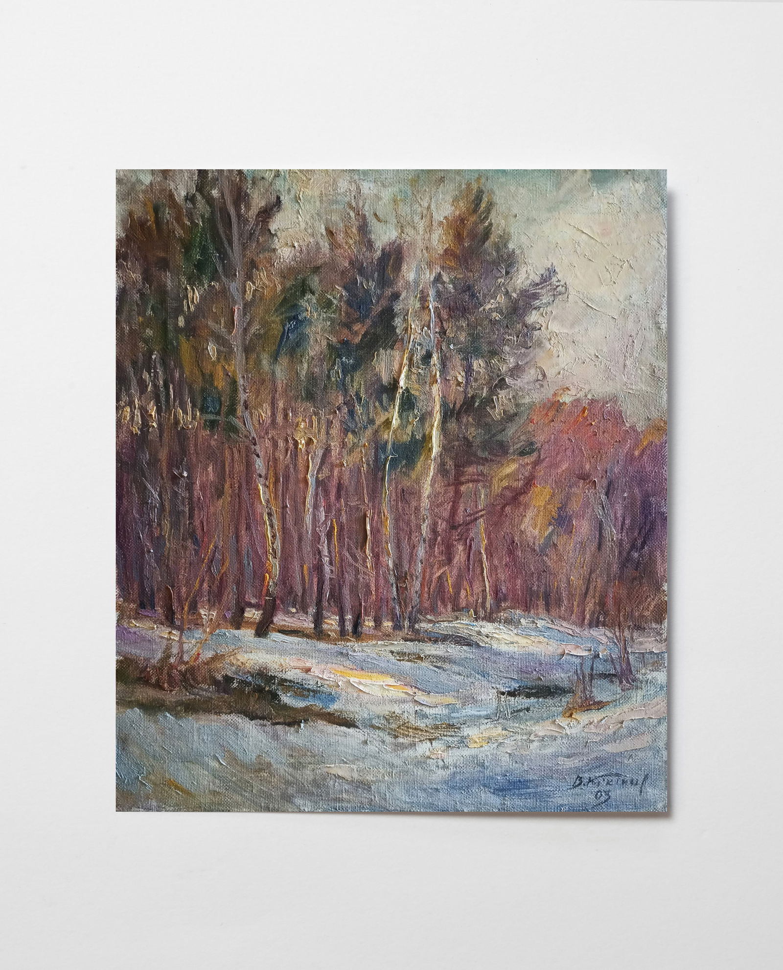 Oil painting twilight by honored painter Ukrainian Vasyl K. - 2