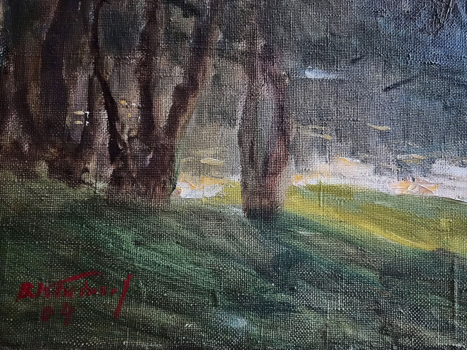 Oil painting At sunset by honored painter Ukrainian Vasyl K. - 10