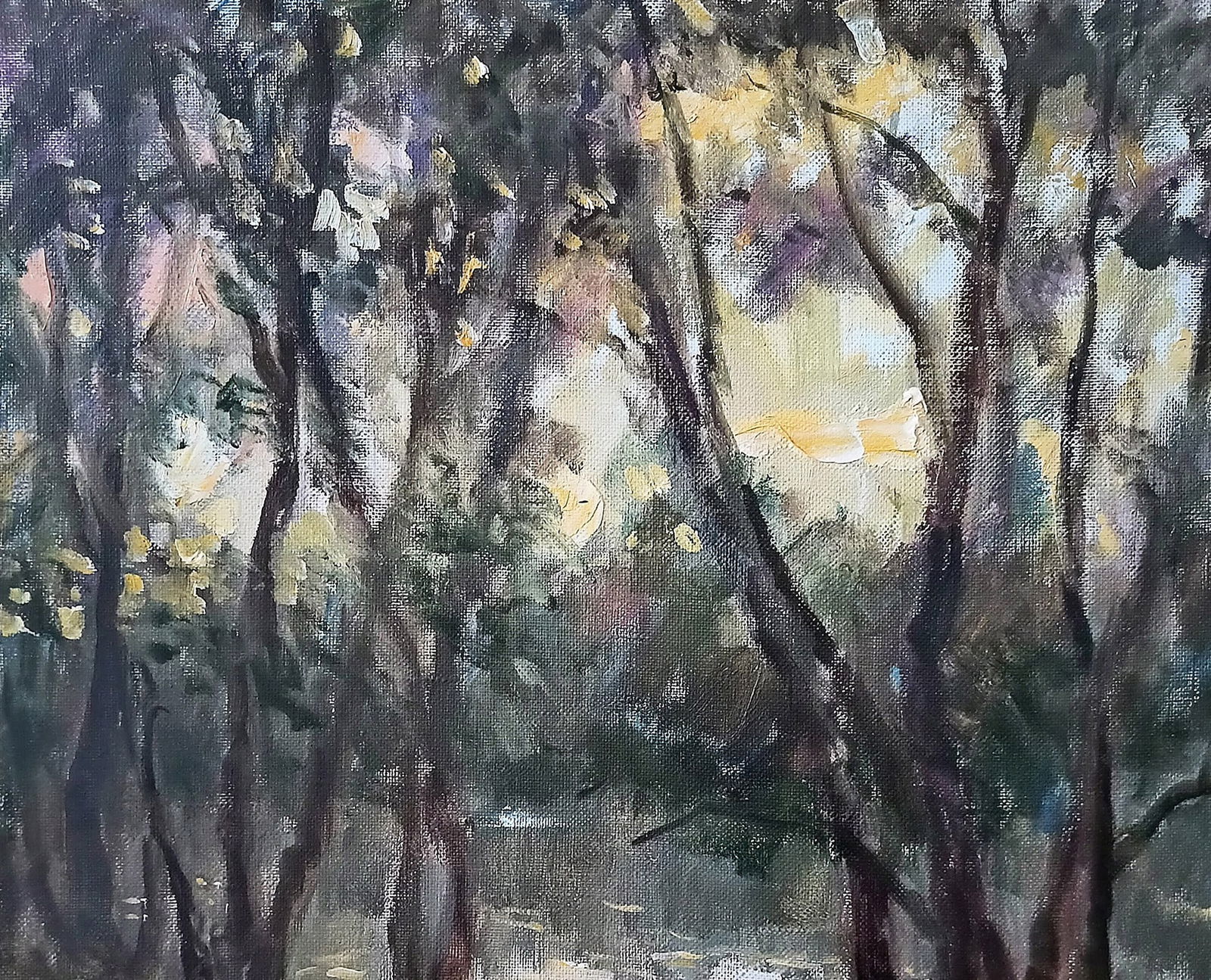 Oil painting At sunset by honored painter Ukrainian Vasyl K. - 3