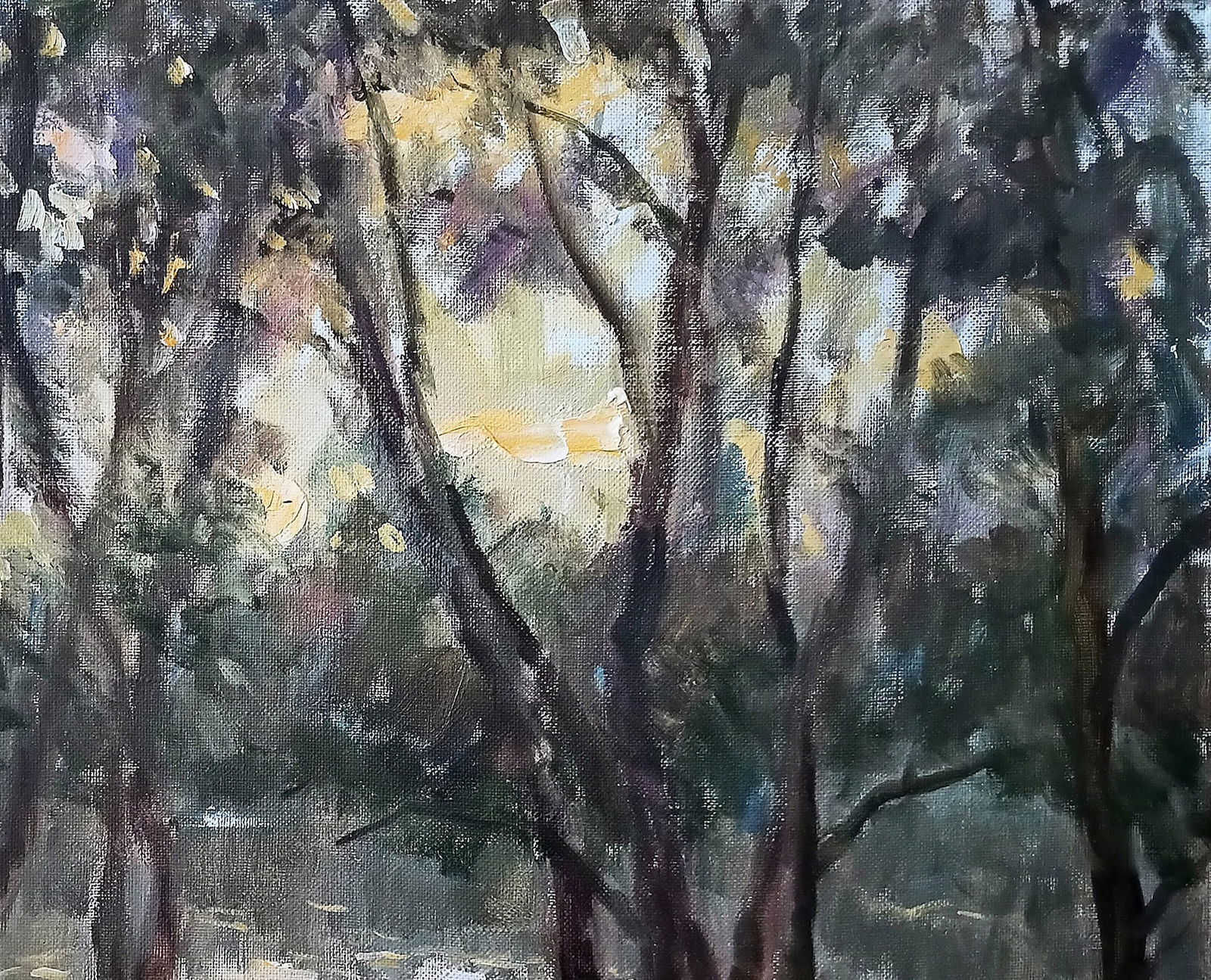 Oil painting At sunset by honored painter Ukrainian Vasyl K. - 4