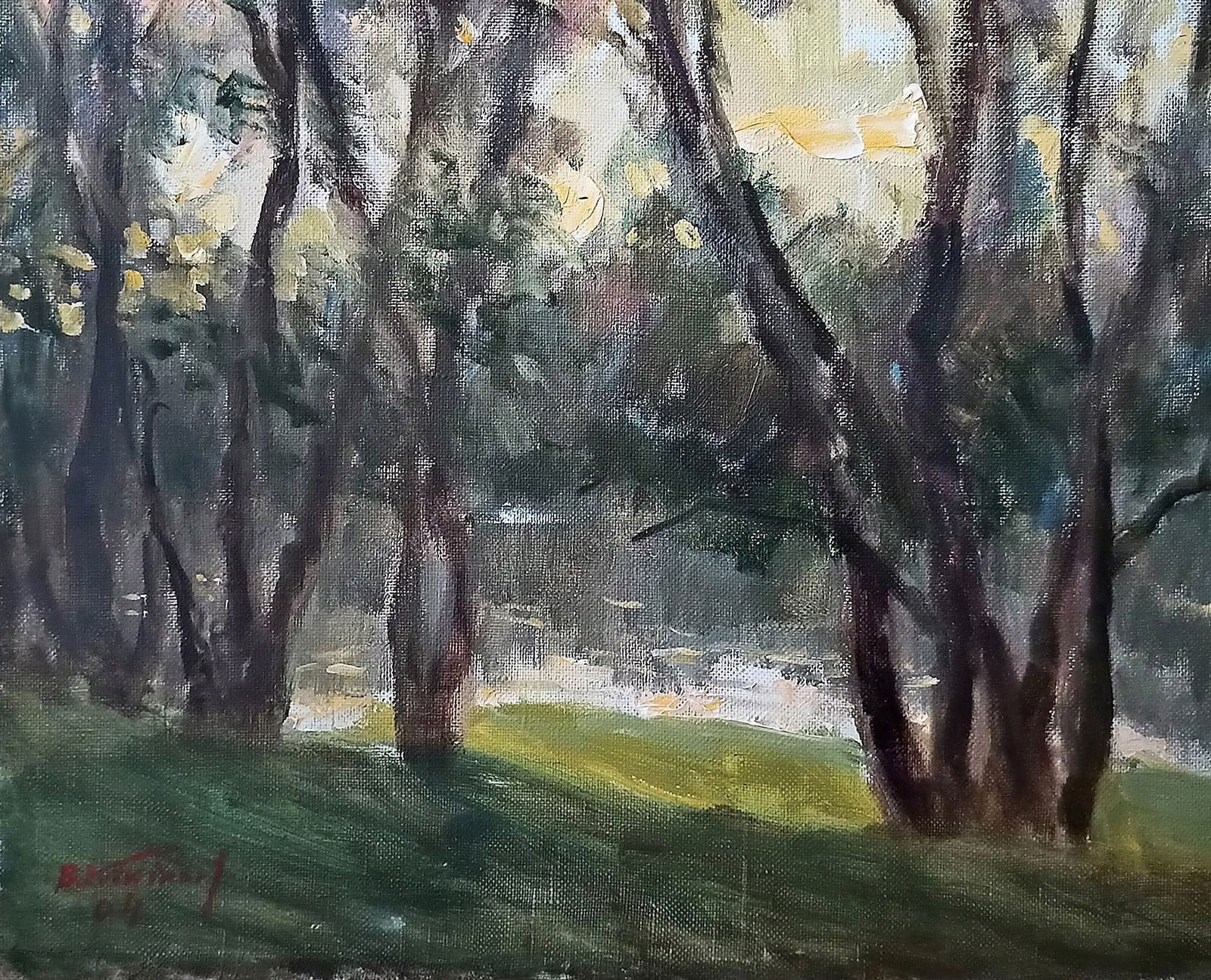 Oil painting At sunset by honored painter Ukrainian Vasyl K. - 5