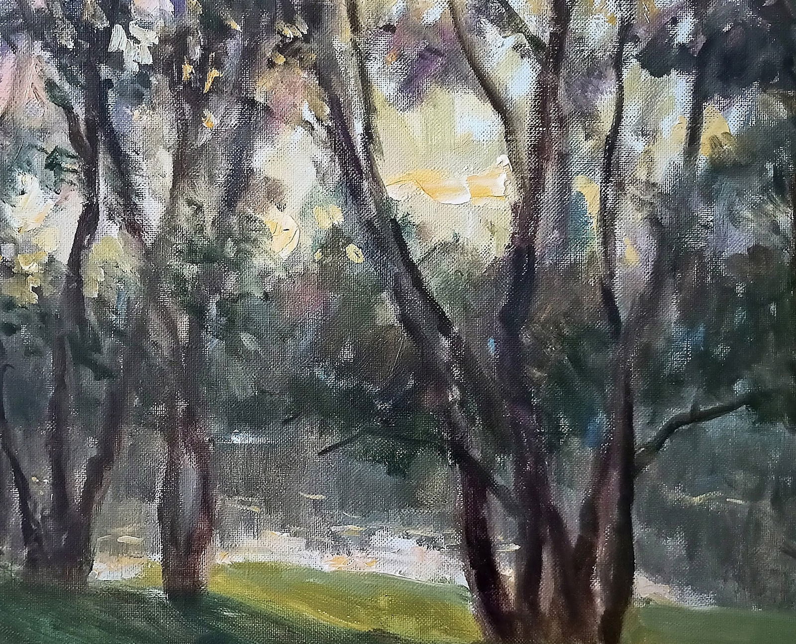 Oil painting At sunset by honored painter Ukrainian Vasyl K. - 7