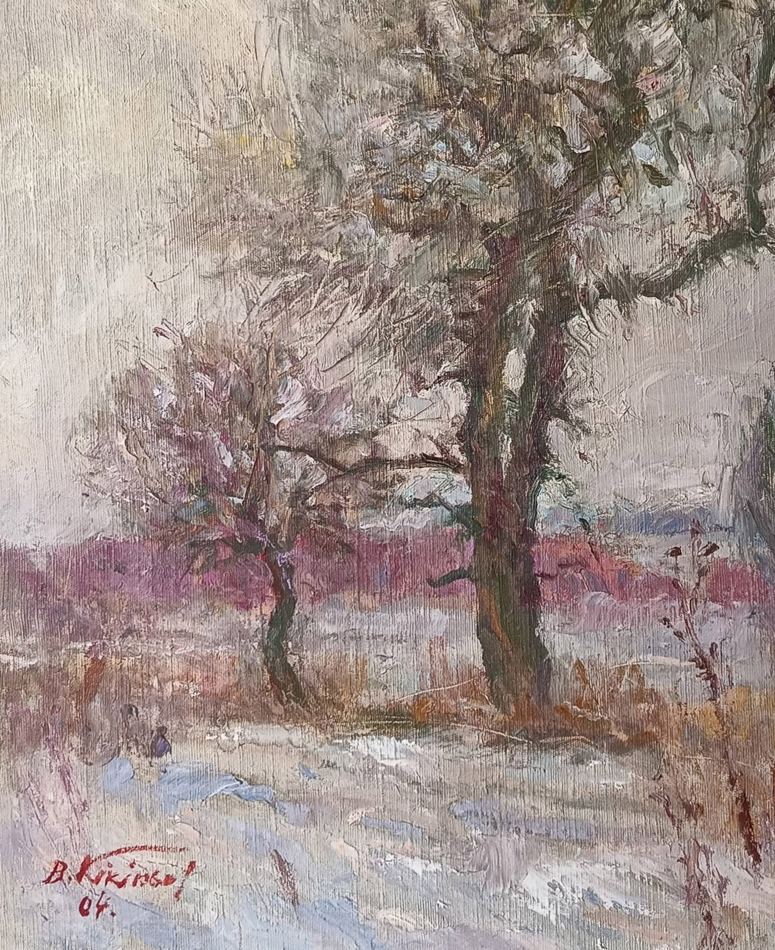 Oil painting Windswept by honored painter Ukrainian Vasyl K. - 4