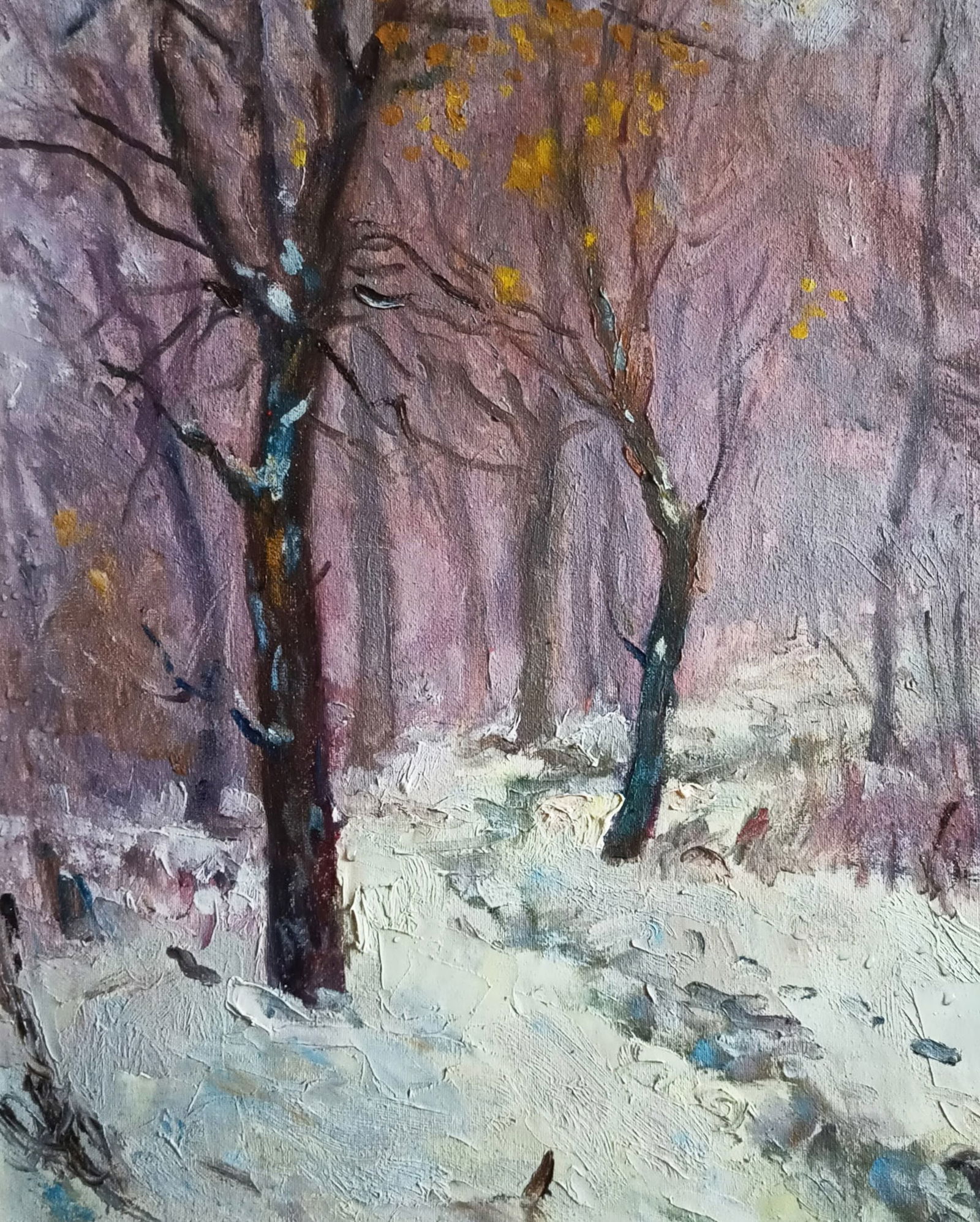 Oil painting Frost by honored painter Ukrainian Vasyl K. - 5