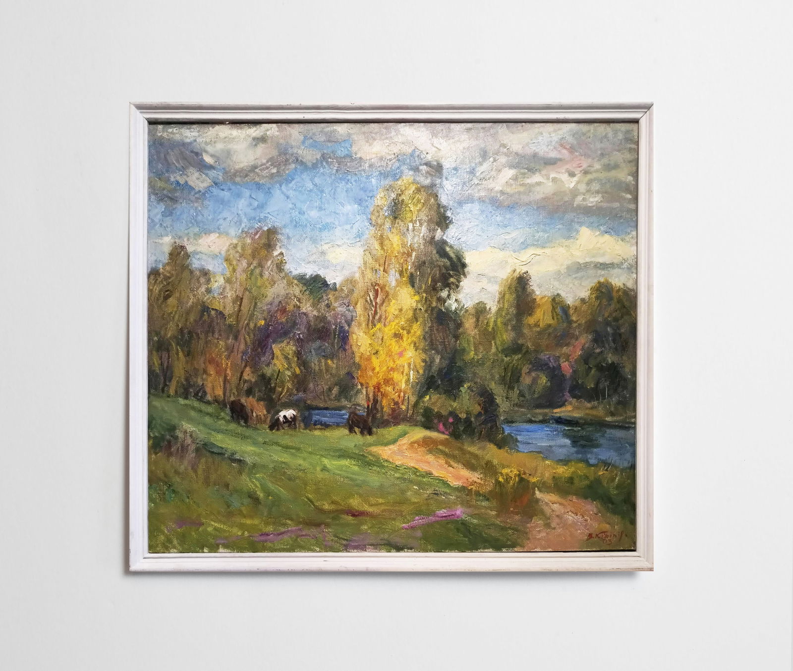 Oil painting Pasture by honored painter Ukrainian Vasyl K. - 2