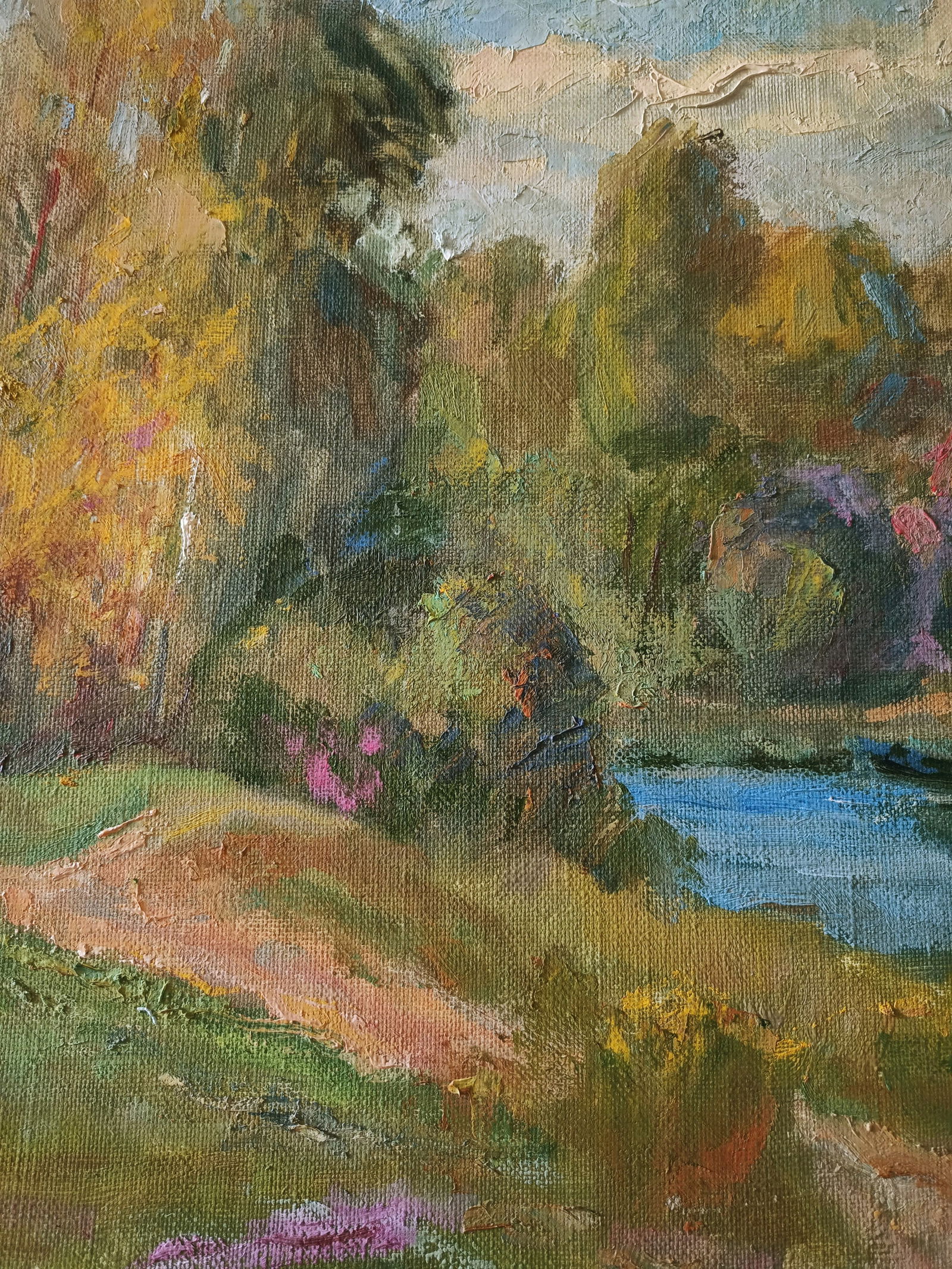 Oil painting Pasture by honored painter Ukrainian Vasyl K. - 6