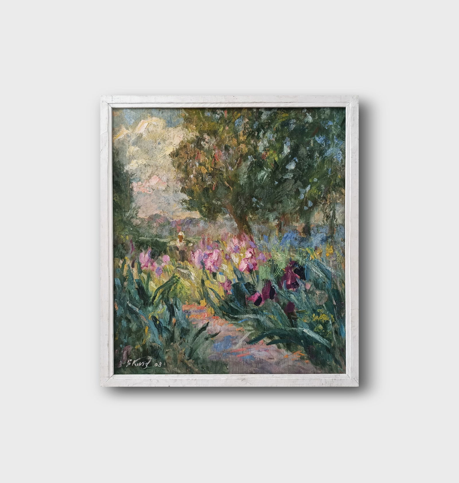 Oil painting Irises by honored painter Ukrainian Vasyl K. - 2