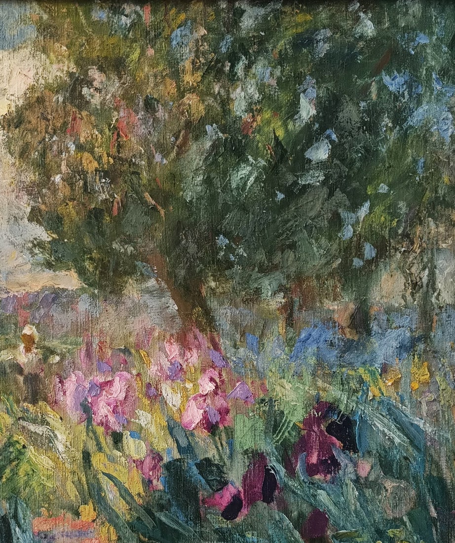 Oil painting Irises by honored painter Ukrainian Vasyl K. - 8