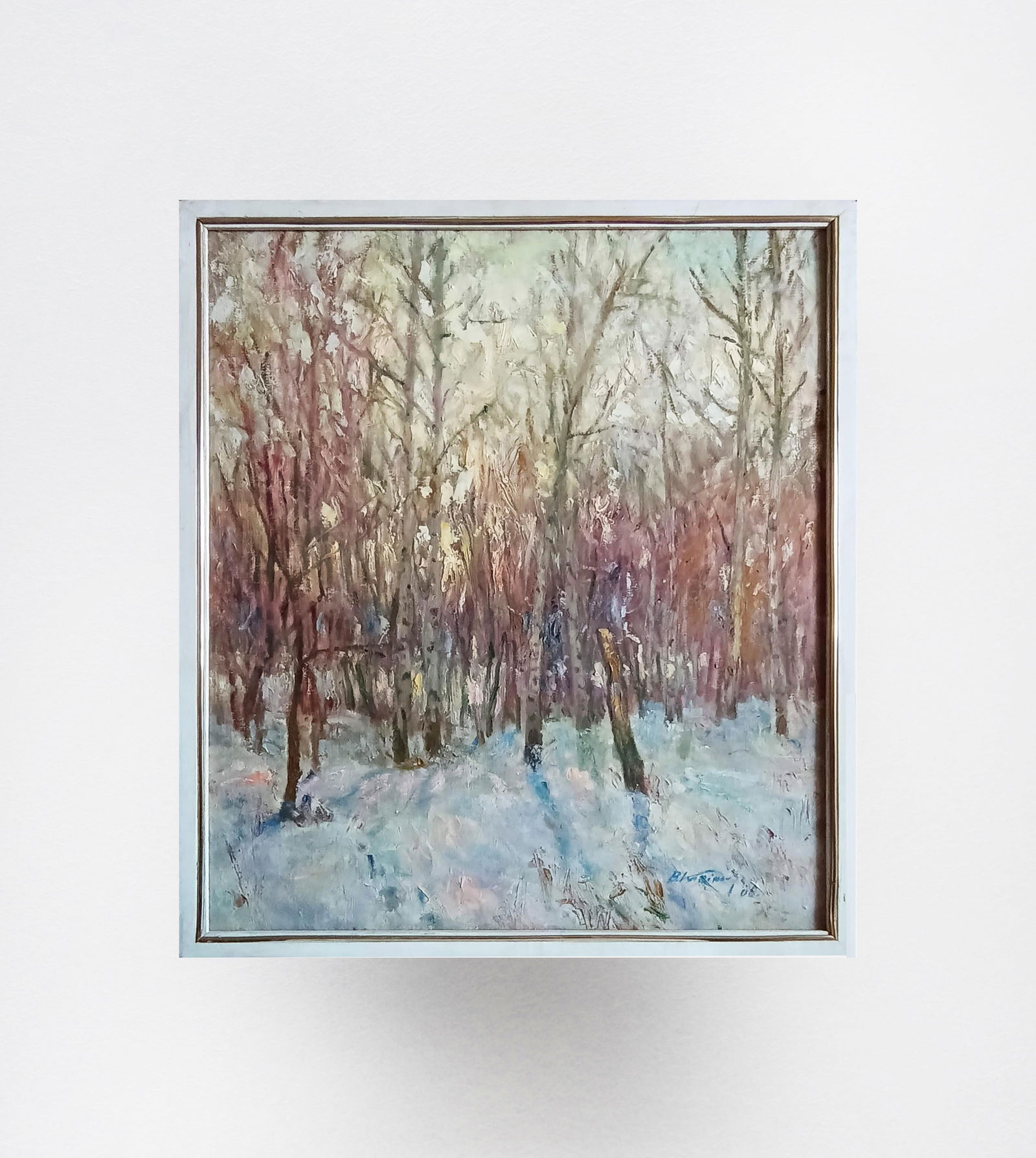 Oil painting Winter by honored painter Ukrainian Vasyl K. - 10