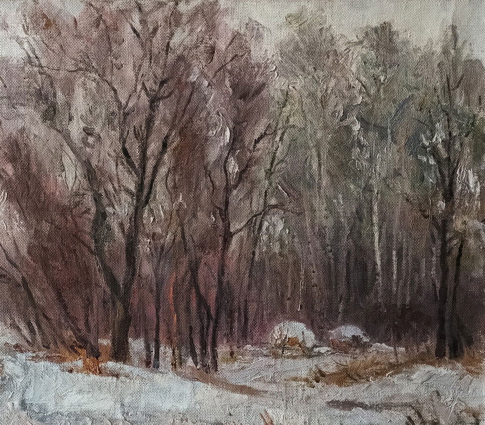 Oil painting Onset by honored painter Ukrainian Vasyl K. - 5