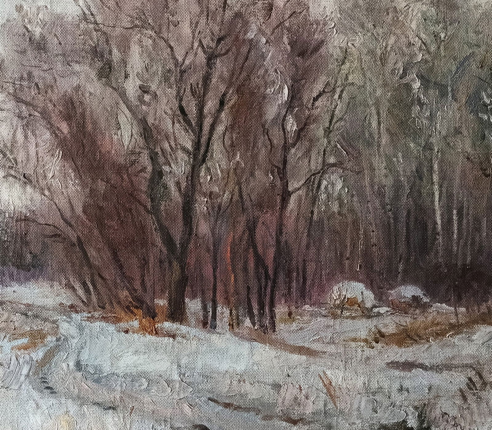 Oil painting Onset by honored painter Ukrainian Vasyl K. - 7