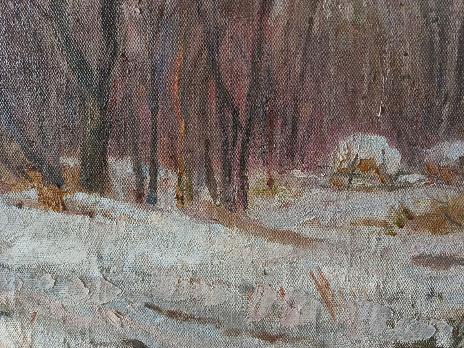 Oil painting Onset by honored painter Ukrainian Vasyl K. - 9