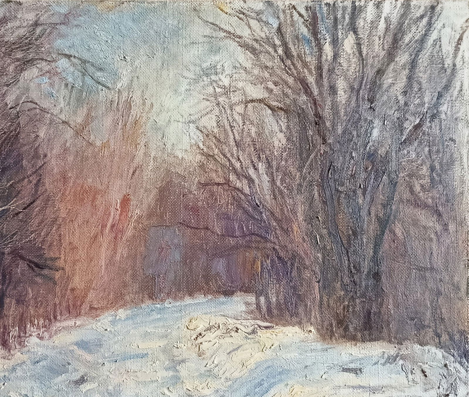 Oil painting Noon by honored painter Ukrainian Vasyl K. - 8