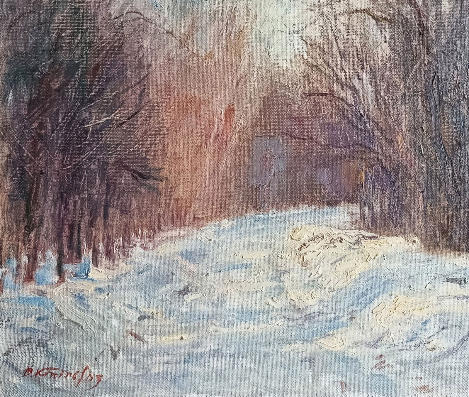 Oil painting Noon by honored painter Ukrainian Vasyl K. - 9