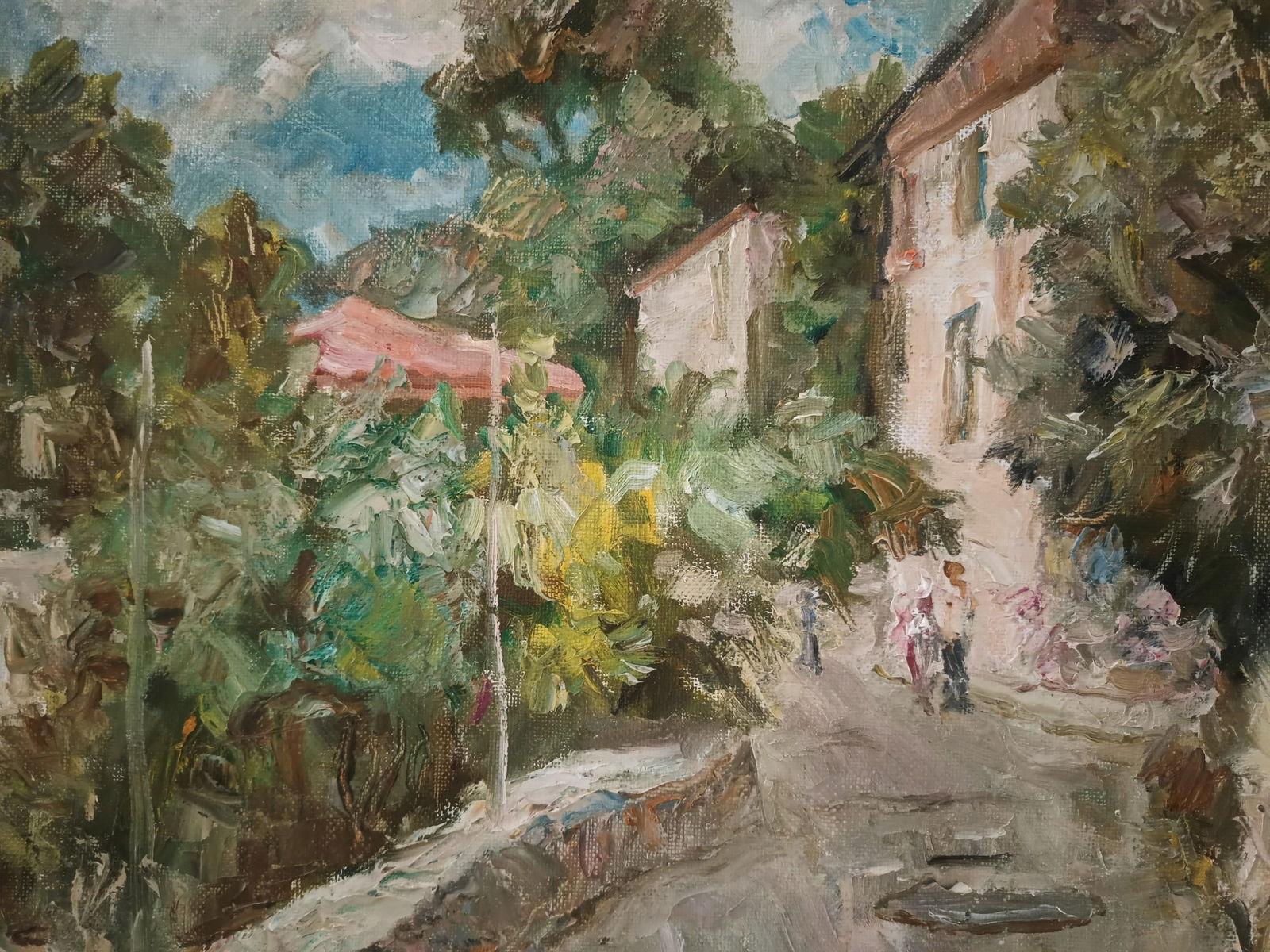 Oil painting Street by honored painter Ukrainian Vasyl K. - 10