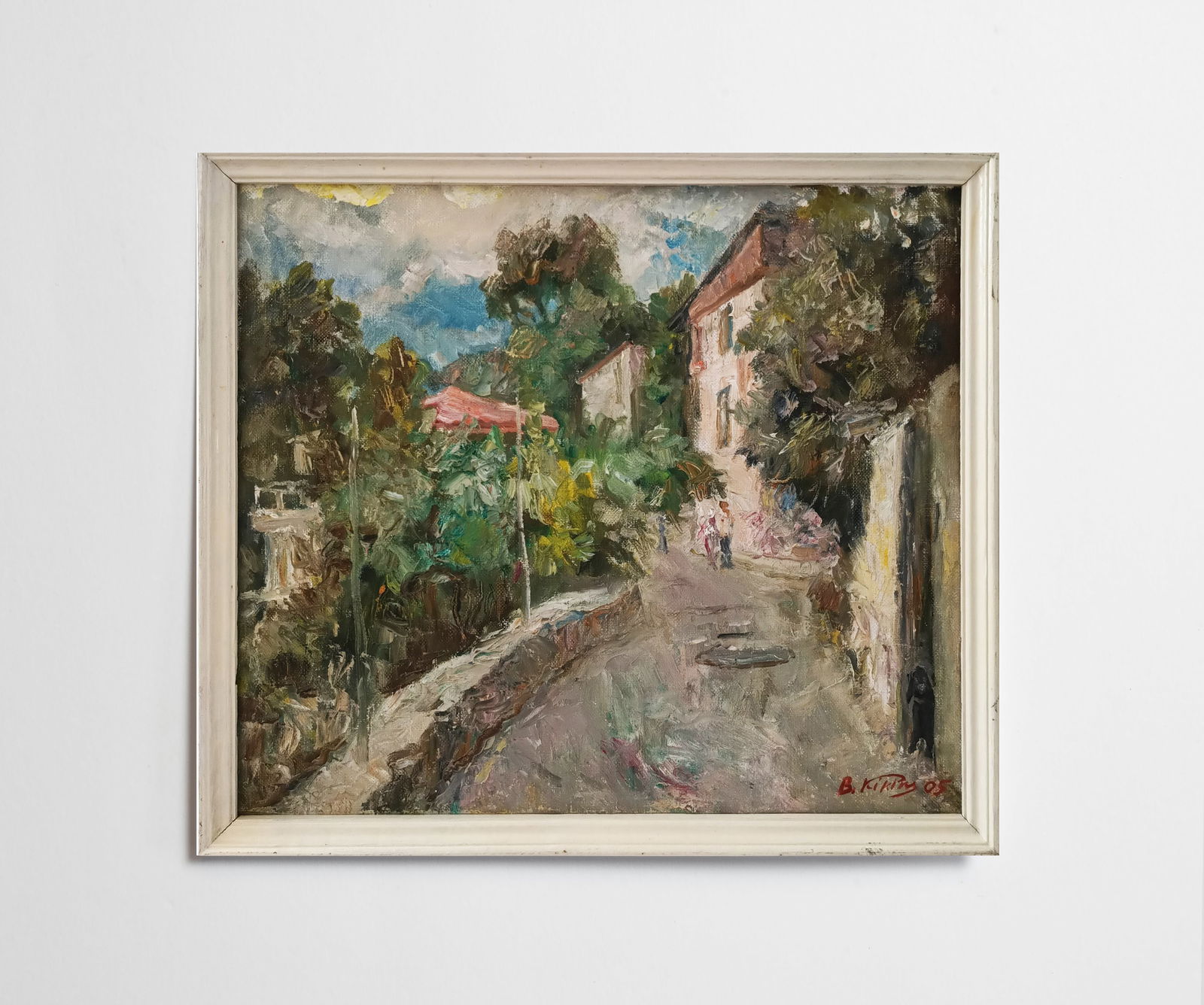 Oil painting Street by honored painter Ukrainian Vasyl K. - 2