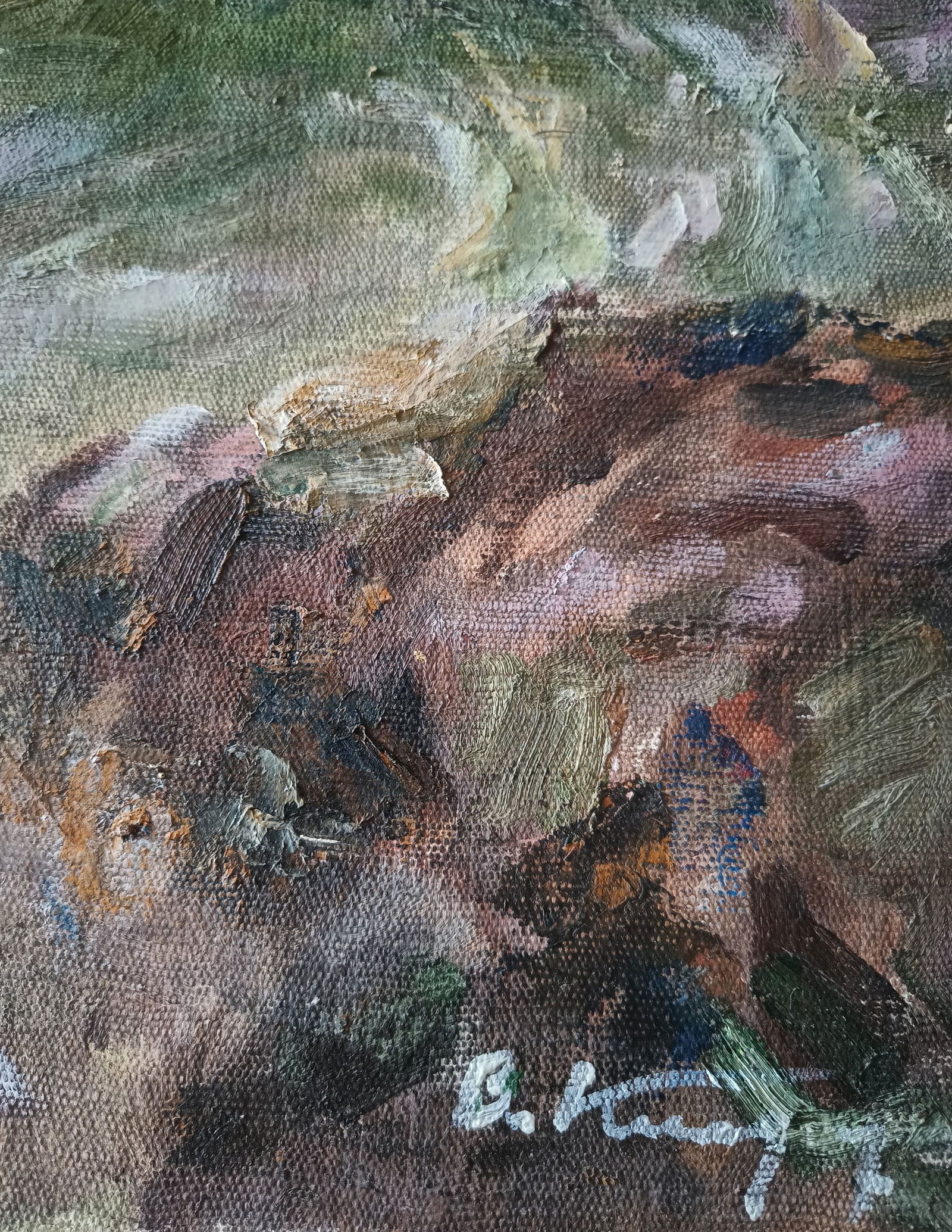 Oil painting Gurzuf by honored painter Ukrainian Vasyl K. - 5