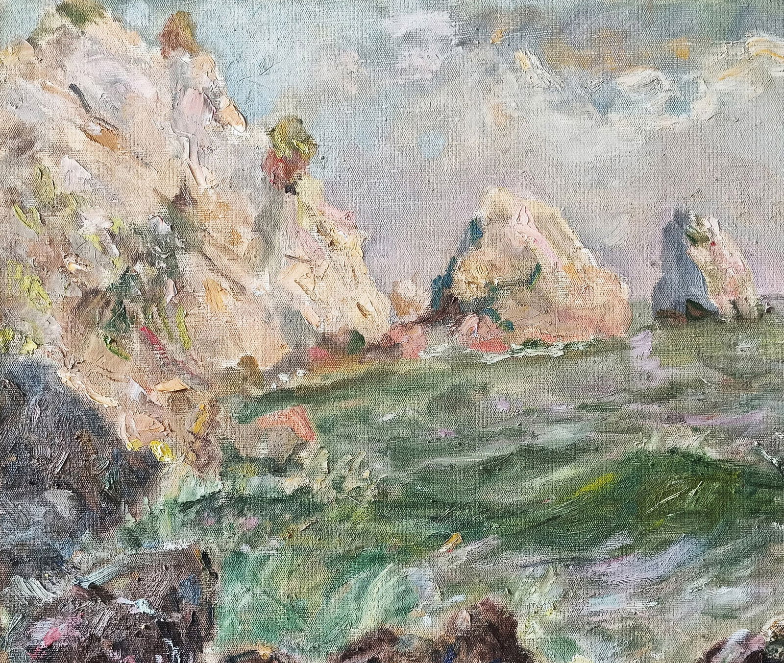 Oil painting Gurzuf by honored painter Ukrainian Vasyl K. - 6