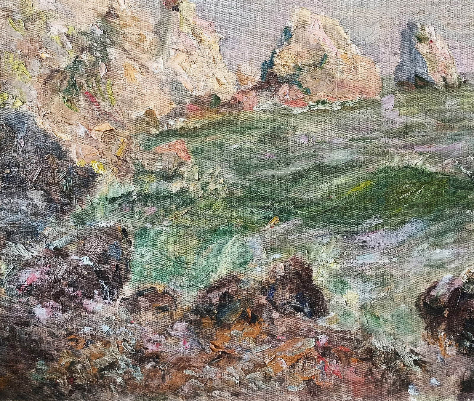 Oil painting Gurzuf by honored painter Ukrainian Vasyl K. - 8