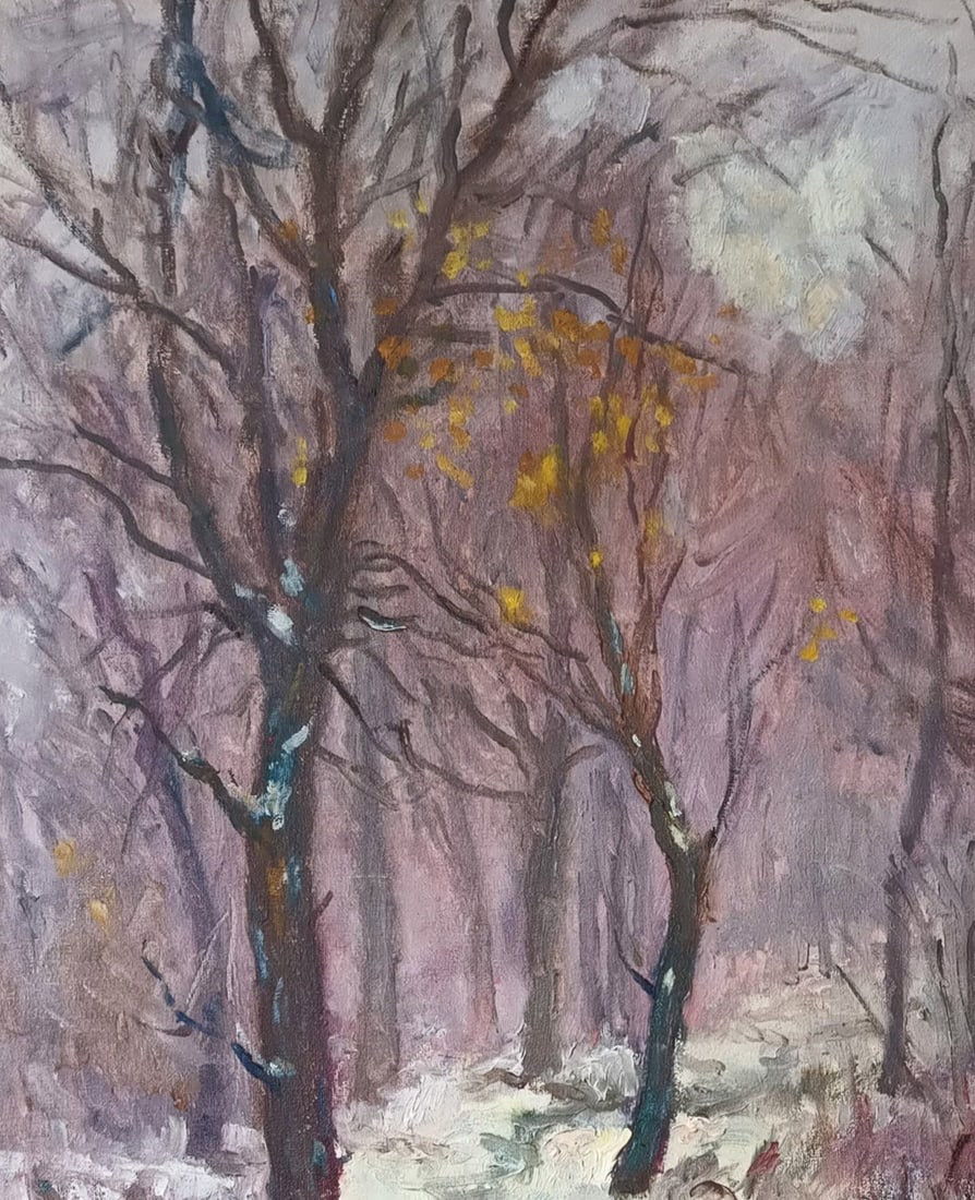 Oil painting Thaw by honored painter Ukrainian Vasyl K. - 6