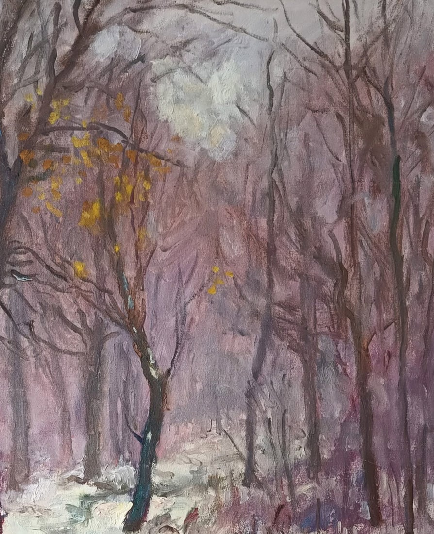 Oil painting Thaw by honored painter Ukrainian Vasyl K. - 7