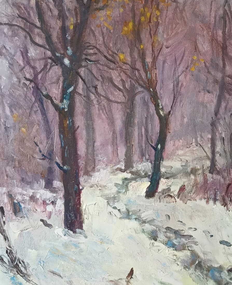 Oil painting Thaw by honored painter Ukrainian Vasyl K. - 8