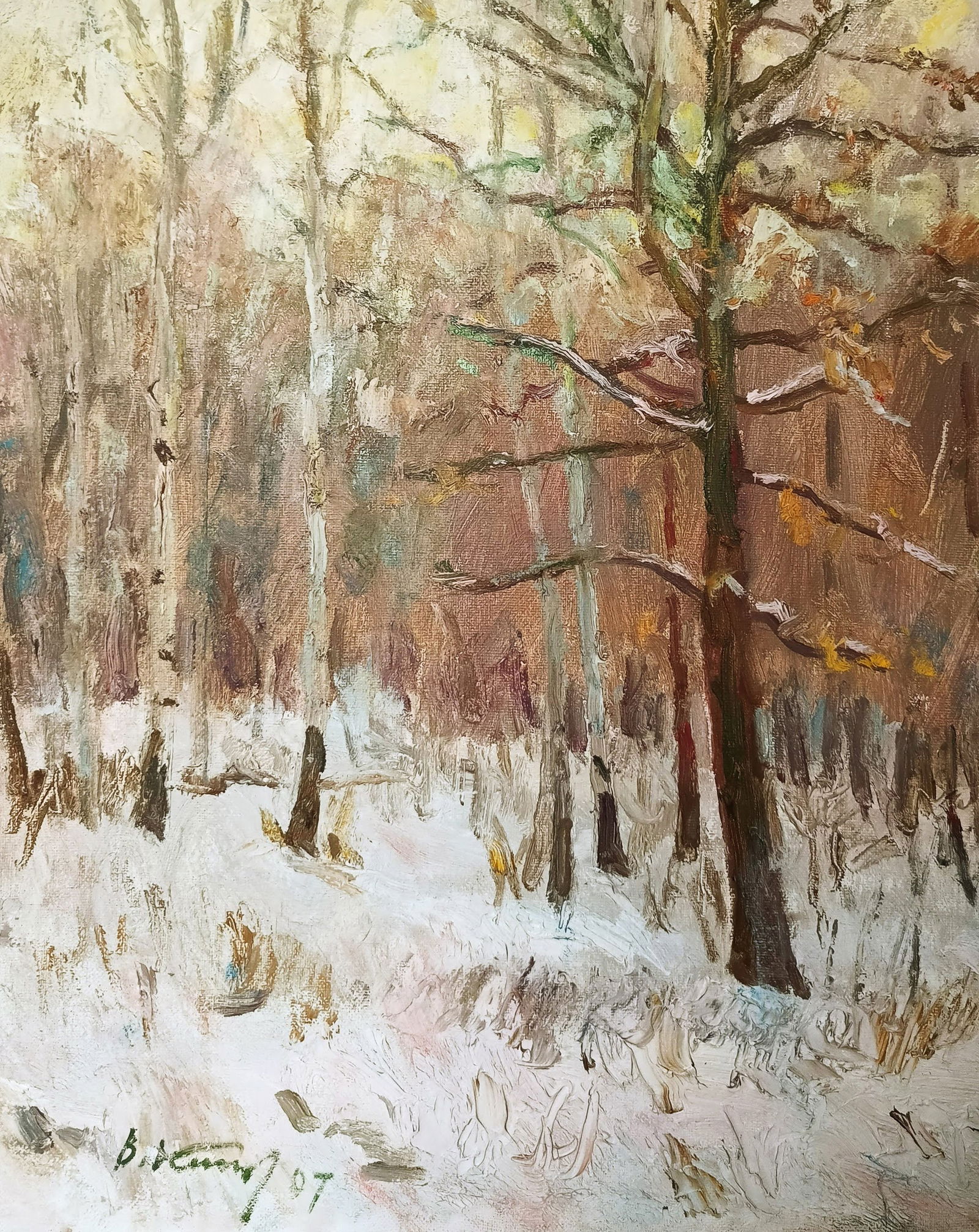 Oil painting Evening by honored painter Ukrainian Vasyl K. - 9