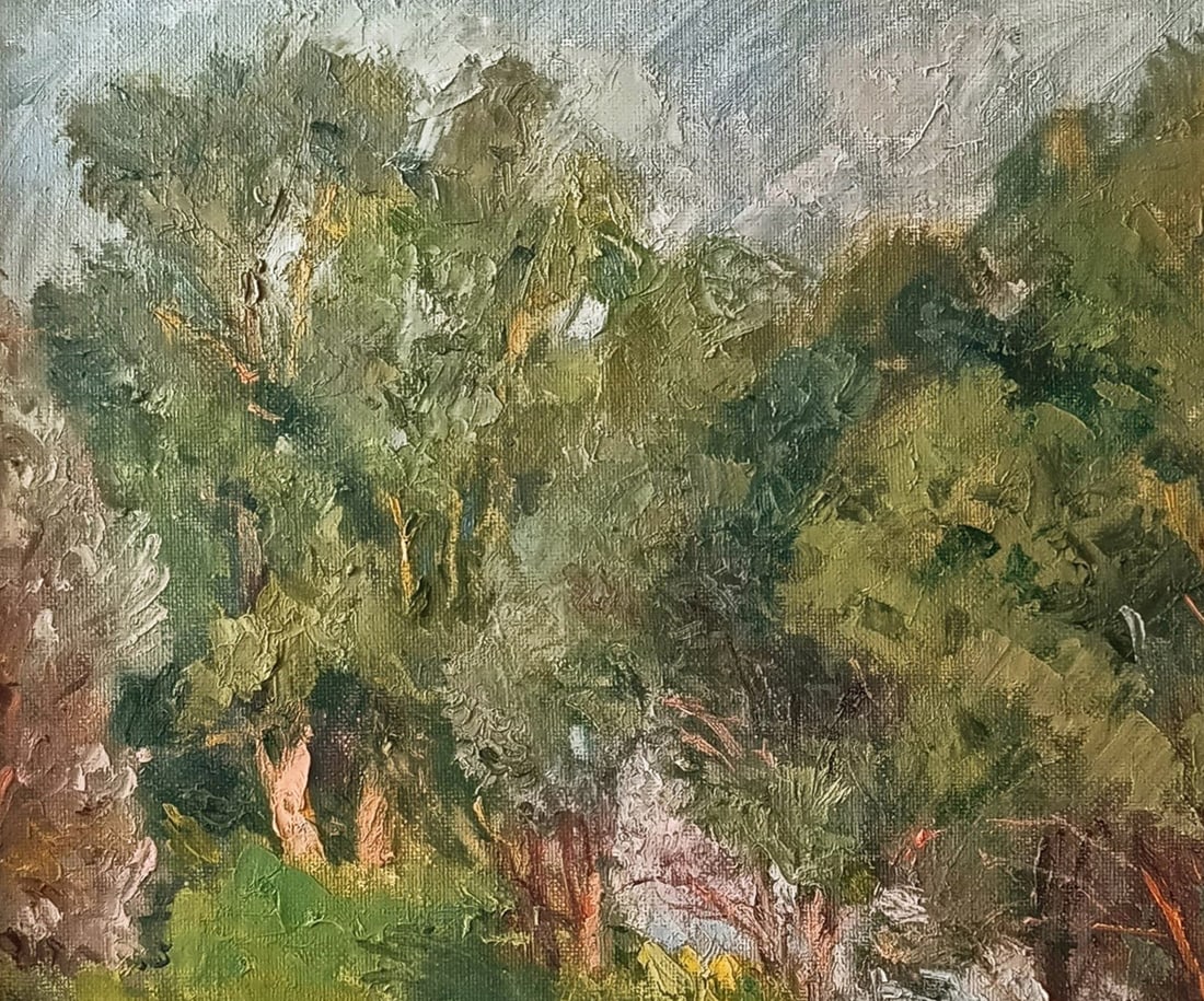 Oil painting Evening by honored painter Ukrainian Vasyl K. - 3