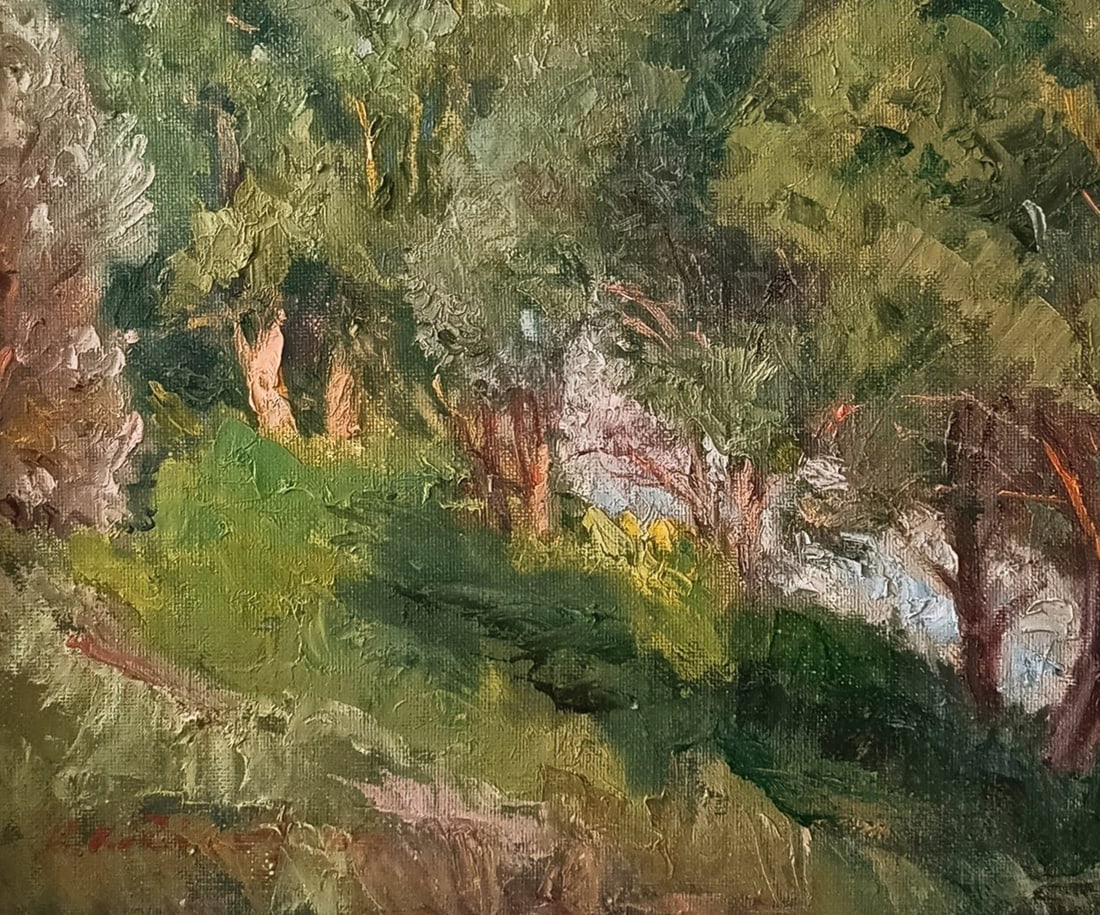 Oil painting Evening by honored painter Ukrainian Vasyl K. - 5