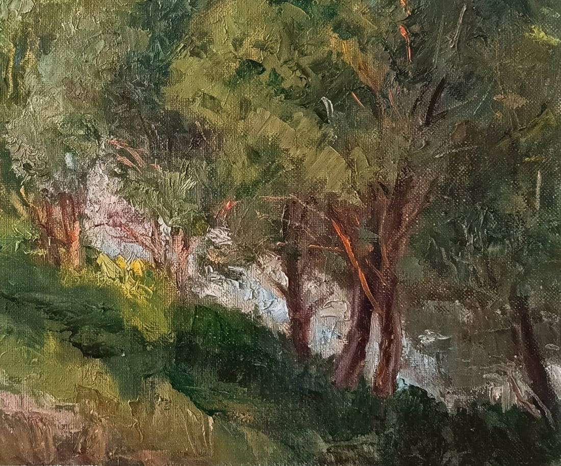 Oil painting Evening by honored painter Ukrainian Vasyl K. - 6