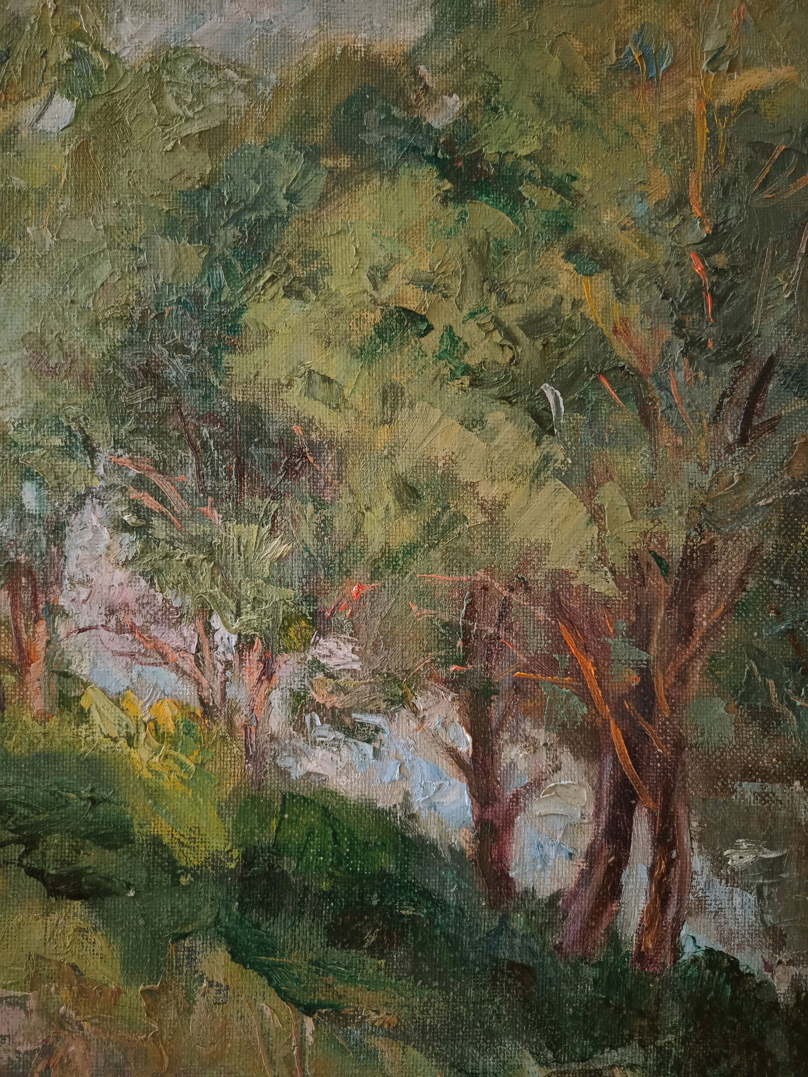 Oil painting Evening by honored painter Ukrainian Vasyl K. - 8