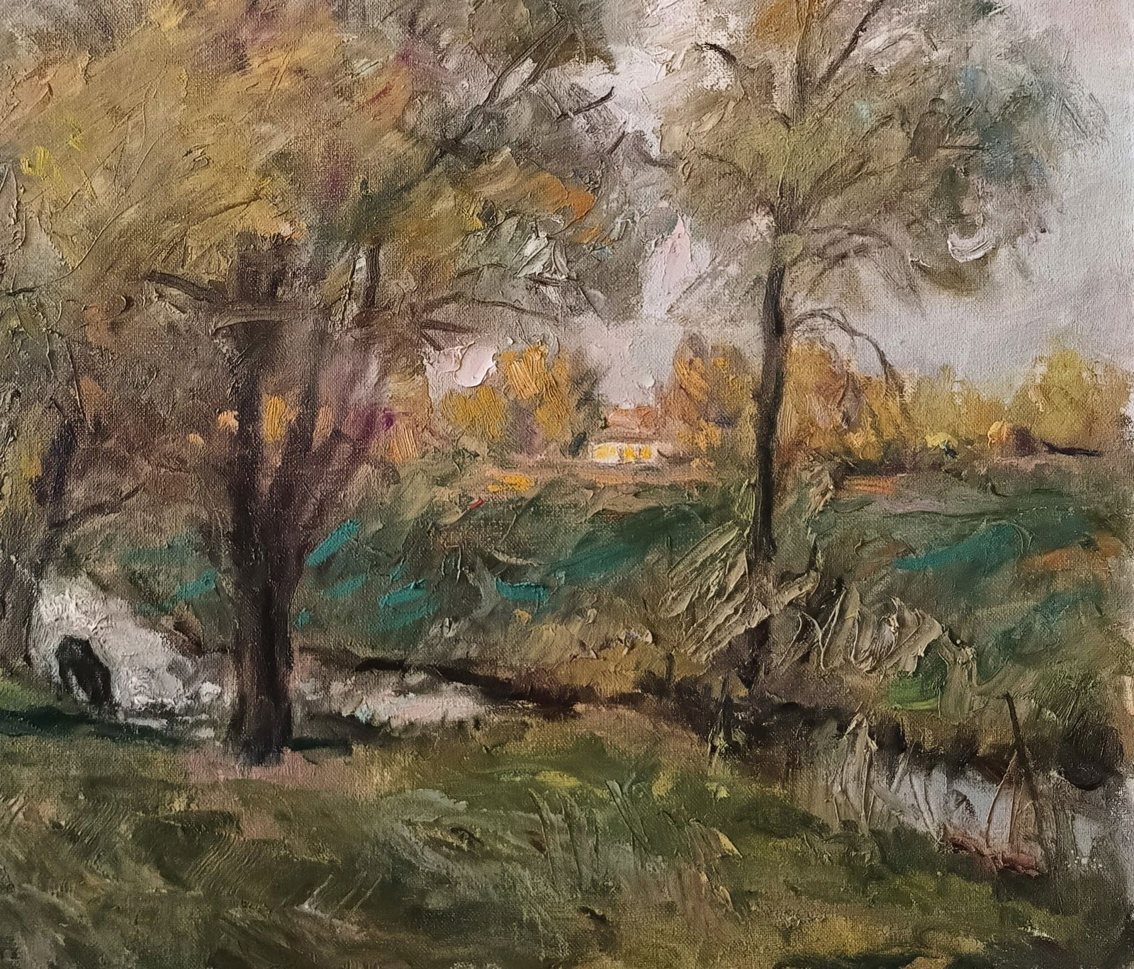 Oil painting Evening by honored painter Ukrainian Vasyl K. - 6