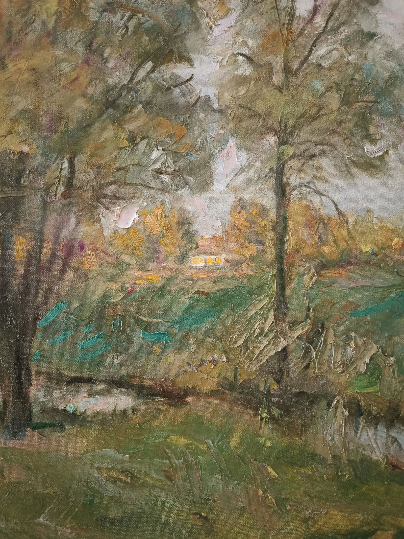 Oil painting Evening by honored painter Ukrainian Vasyl K. - 9