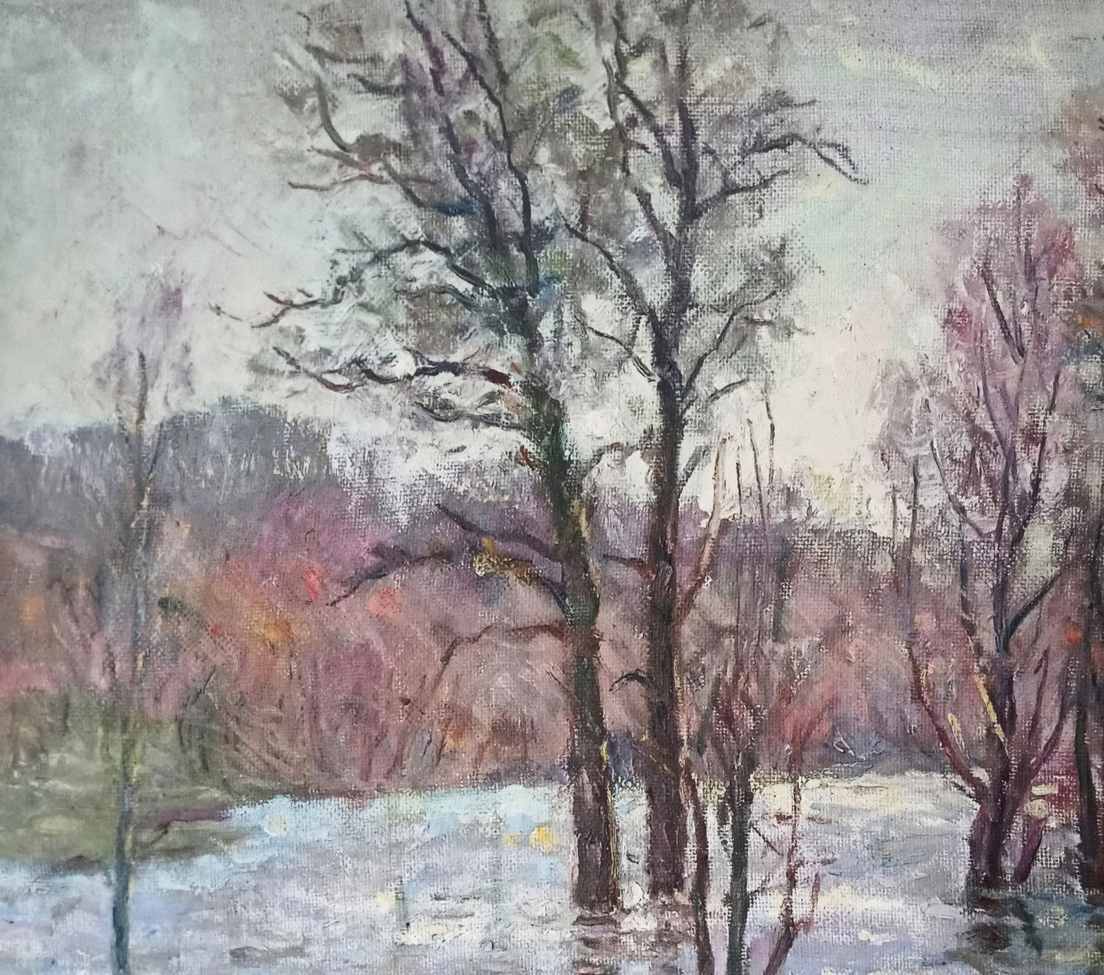 Oil painting Spring by honored painter Ukrainian Vasyl K. - 3